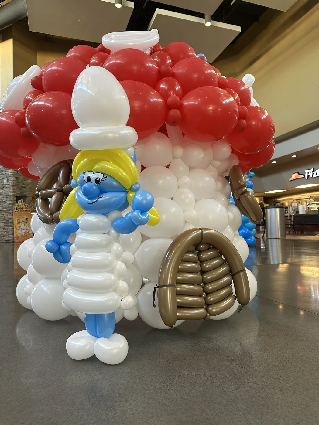 Balloon decor for a branded movie release event